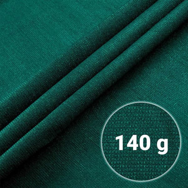 Skyggenet 1,2x25m 140g/m2 + 50 klemmer grøn