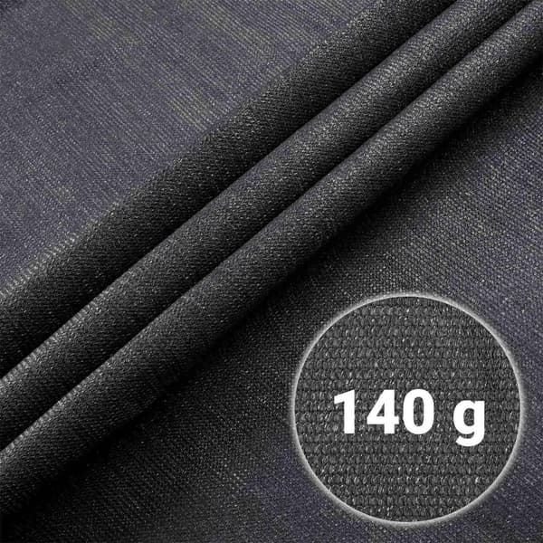 Skyggenet 1,5x50m 140g/m2 + 50 klemmer grå