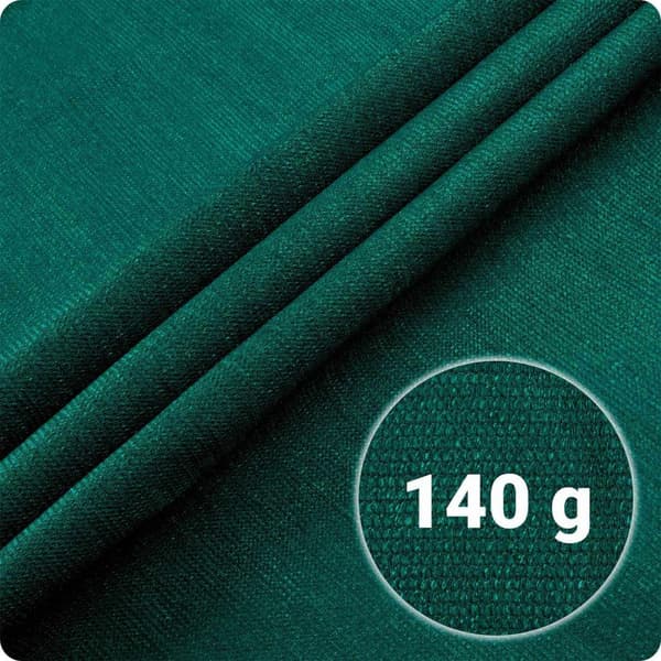 Skærmnet 1,5x25m 140g/m2 + 50 klemmer grøn