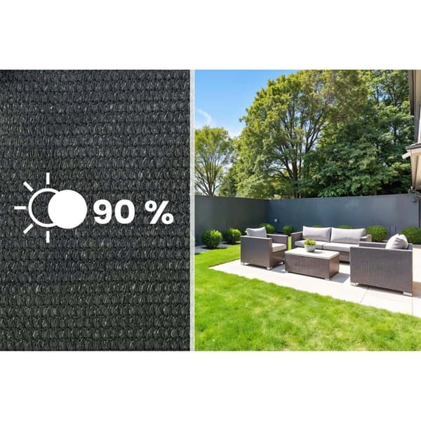 Skyggenett 1,5x25m 140g/m2 + 50 klemmer grå
