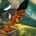 Miniatyrbild 5 av 9: Trädgårdskorg för löv 272 l Plonos PL-524 grön