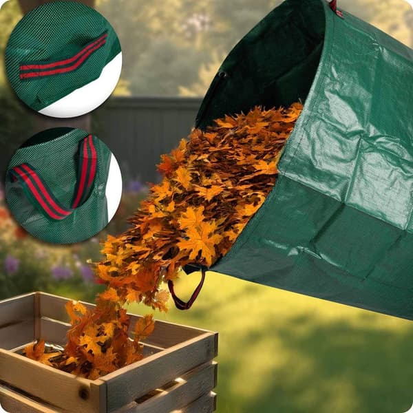 Trädgårdskorg för löv 272 l Plonos PL-524 grön