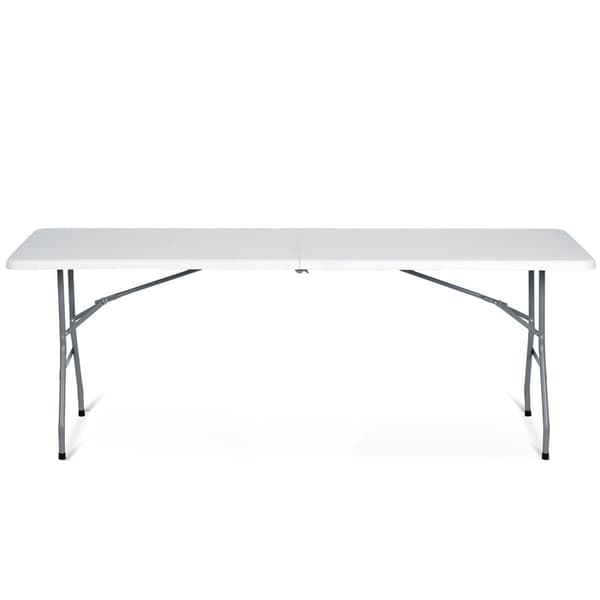 Sammenleggbart hageserveringsbord 244 cm Plonos hvit