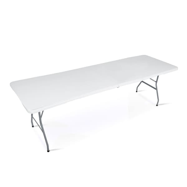 Sammenleggbart hageserveringsbord 244 cm Plonos hvit