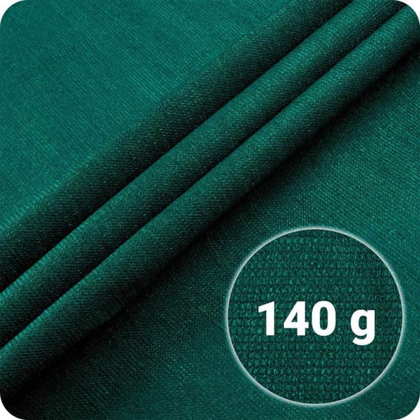 Skyggenett 1,5x50m 140g/m2 + 50 klemmer grønn