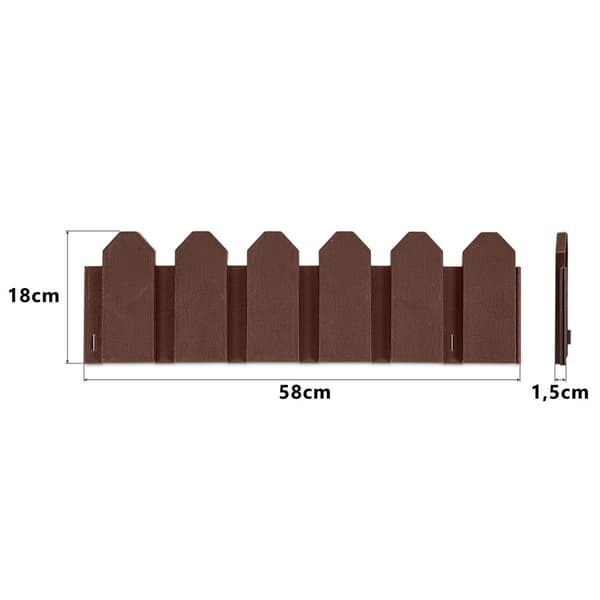 Plonos hagekant 240 cm PL-960 brun