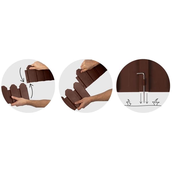 Plonos hagekant 240 cm PL-960 brun