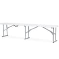 Miniatyrbilde 7 av 9: Catering sett hage klappbord + 2 benker 180 cm Plonos hvit