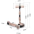 Miniatyrbilde 8 av 9: Ricokids Todi 3-hjuls scooter - Beige