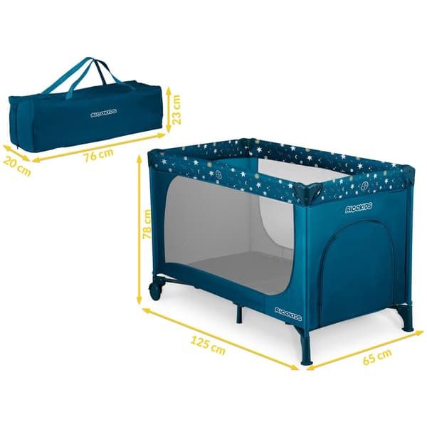 Resesäng 125 x 65 x 78 cm RK-240 marinblå
