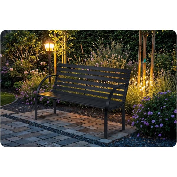 Hagebenk med ryggstøtte 117,5 x 83 x 57 cm Sofotel Luca