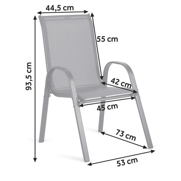 Sofotel SO-980 tekstil hagestoler sett med 2 stk