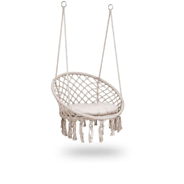 Riippuva puutarhakeinutuoli BOHO beige