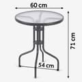 Miniatyrbilde 5 av 9: Rundt hagebord 60 x 71 cm Sofotel SO-981