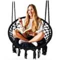 Miniatyrbilde 8 av 9: Hengende hagesvingestol BOHO svart