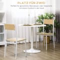Pikkukuva 5 / 10: Ruokapöytä, pyöreä keittiön pöytä, moderni ruokapöytä 2 hengelle, baaripöytä pilaripöytä teräsjalalla, liukumaton jalkatuki, olohuoneen sohvapöytä, Ø8