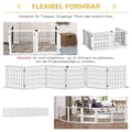 Miniatyrbillede 6 af 10: Hundespærre, justerbar sikkerhedslåge med fødder, 432 x 70 cm hundelåge i træ, foldbar trappelåge, hundespærre til trapper, døre, entre, 6 paneler, hv