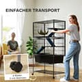 Miniatyrbillede 8 af 10: Smådyrsbur, gnaverbur, ilderbur med udtræksbakke, musebur med ramper, hængekøje, hjul, hylde, bur med tilbehør til egern, dværghamstere, chinchillaer,