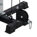 Miniatyrbilde 9 av 10: Kabeltrekk kraftstasjon for hjemmet, plug-in vekter opptil 50 kg belastning per side, kabeltrekkstasjon med håndtak, frittstående kabeltårn kabeltrekk