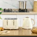 Miniatyrbild 8 av 10: Vattenkokare med brödrost 1,7L vattenkokare 4 skivor toast frukostset med 7 bryningsnivåer, automatisk avstängning, avfrostnings- och återuppvärmnings