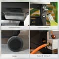 Miniatyrbild 8 av 10: Gasgrill 3 KW 3 + 1 brännare BBQ grillvagn av rostfritt stål inklusive sidobrännare, termometer, grillgaller, häll, flasköppnare, sidohyllor, gasolgri