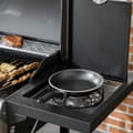 Miniatyrbild 9 av 10: Gasgrill 3 KW 3 + 1 brännare BBQ grillvagn av rostfritt stål inklusive sidobrännare, termometer, grillgaller, häll, flasköppnare, sidohyllor, gasolgri