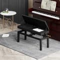 Miniatyrbillede 9 af 10: Højdejusterbar klaverbænk med opbevaringsplads, klaverbænk med en bæreevne på op til 220 kg, kunstlæder, sort, 105 x 37 x 48-58 cm |