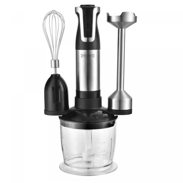 Royalty Line RL-ESMS800BLK: 3-i-1 stavmixersats - Power Visp, Immersion Mixer, Hackare - Svart