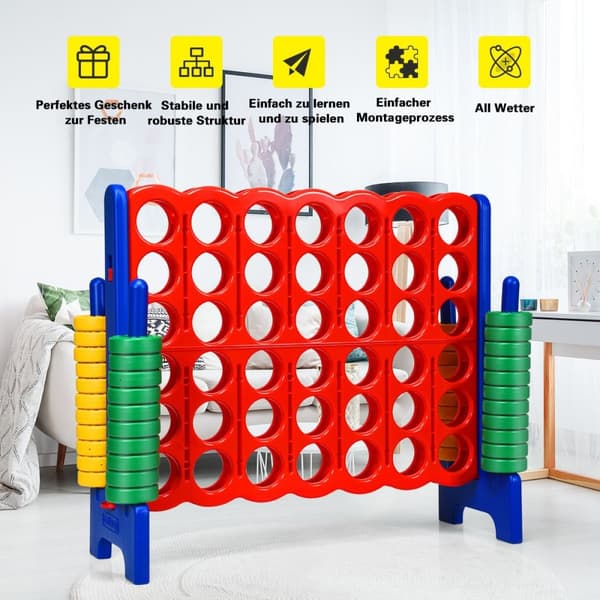 Connect Four Game 4 Wins Board sett fire på rad med 42 Jumbo-ringer