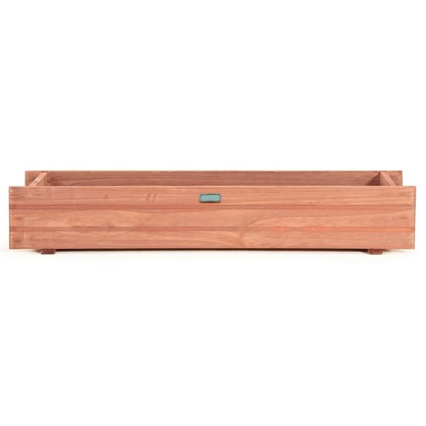 Hevet hageseng plantekasse laget av grantre for hage 91,5 x 18 x 16 cm brun