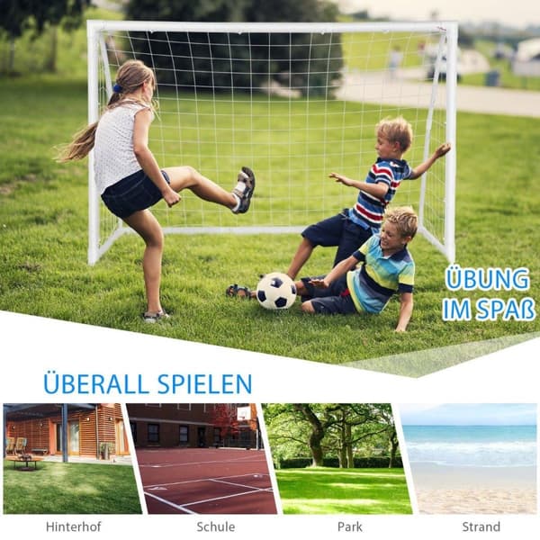 180 x 120 cm barnfotbollsmål för spel och träning av barn och tonåringar från 6 år