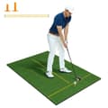 Miniatyrbillede 2 af 5: 3-i-1 golf-tee-måtte med kunstgræs, 2 golf-tees, 2 justeringspæle og 6 forborede tee-huller, 152 x 92 cm, 27 mm