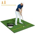 Miniatyrbillede 2 af 5: Golf-slåmåtte med 2 gummi-tees, 2 justeringspinde og 6 tee-positioner, 152 x 117 cm, tykkelse 27 mm