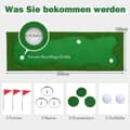 Miniatyrbild 3 av 5: 300 x 100 cm Golfputtmatta Golfmatta med träningsmatta för konstgräs för Home Green