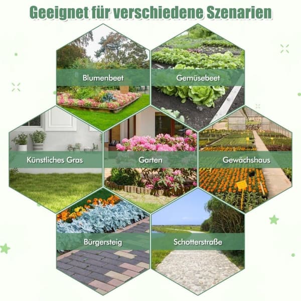 Ukrudtsbekæmpende fleece 50m² havefleece mod ukrudt ukrudtsfilm PP sort 25 x 2m-100 g/m²