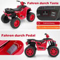 Miniatyrbillede 3 af 5: 24V Electric Kids Quad Electric Quad med trådløs forbindelse Electric Quad Rød