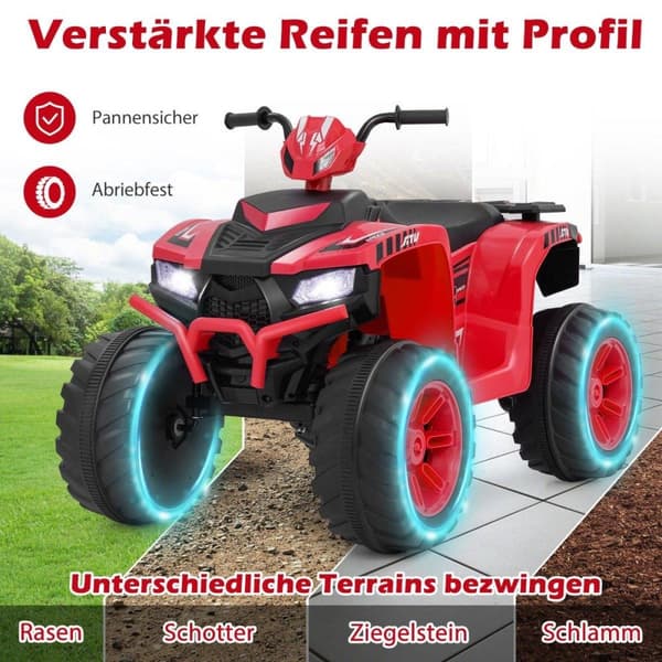 24V Electric Kids Quad Electric Quad med trådløs forbindelse Electric Quad Rød