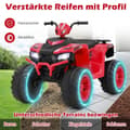 Miniatyrbillede 1 af 5: 24V Electric Kids Quad Electric Quad med trådløs forbindelse Electric Quad Rød