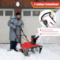 Miniatyrbild 4 av 5: Elektrisk snöslunga med LED-lampor & 15 A motor 50 cm arbetsbredd 25 cm arbetshöjd Röd + Svart
