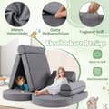 Miniatyrbilde 4 av 5: 14-delers modulbasert barnesofa, skumlekesofa, byggeklosssofa for klatring og krypning, grå