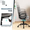 Miniatyrbillede 3 af 5: Ergonomisk kontorstol med armlæn og hjul Højdejusterbar drejestol Computerstol