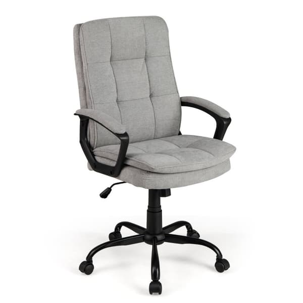 Ergonomisk kontorstol med armlæn og hjul Højdejusterbar drejestol Computerstol