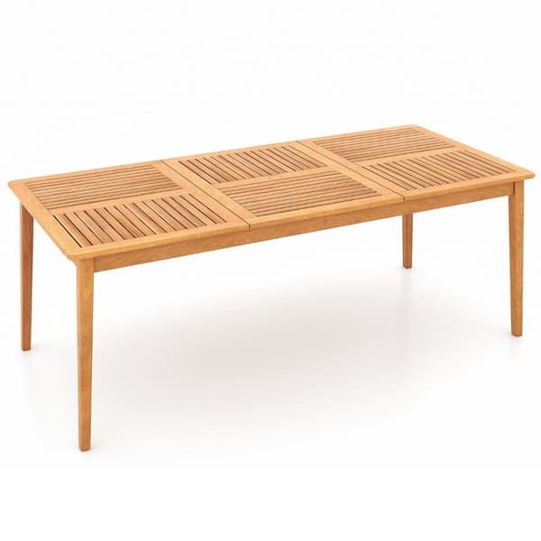 Havebord akacietræ 200 x 90 cm stort terrassebord til 8 personer natur