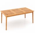Miniatyrbilde 2 av 5: Hagebord akasietre 170 x 90 cm stort terrassebord for 6 personer naturell