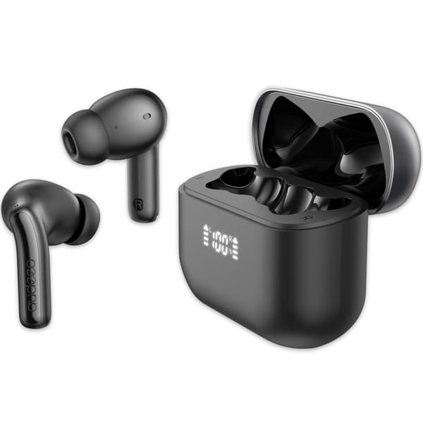 Hodetelefoner In-Ear TWS ANC ENC LED Novatune Black