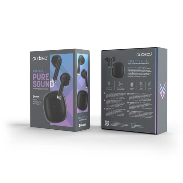 Hodetelefoner Earpods TWS Orbiter II Svart