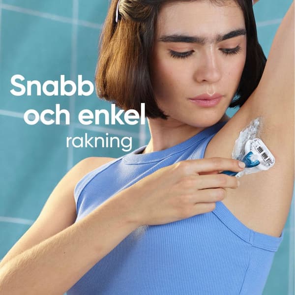 Glatt barberhøvel + 2 barberblader