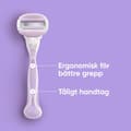 Miniatyrbilde 7 av 8: Razor Comfortglide Breeze + 4 barberblader