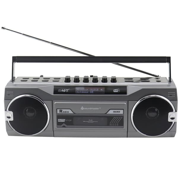 Kassettradio Stereo Bluetooth SRR80TI Sølv