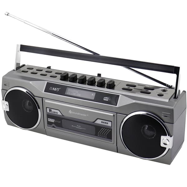 Kassettradio Stereo Bluetooth SRR80TI Sølv